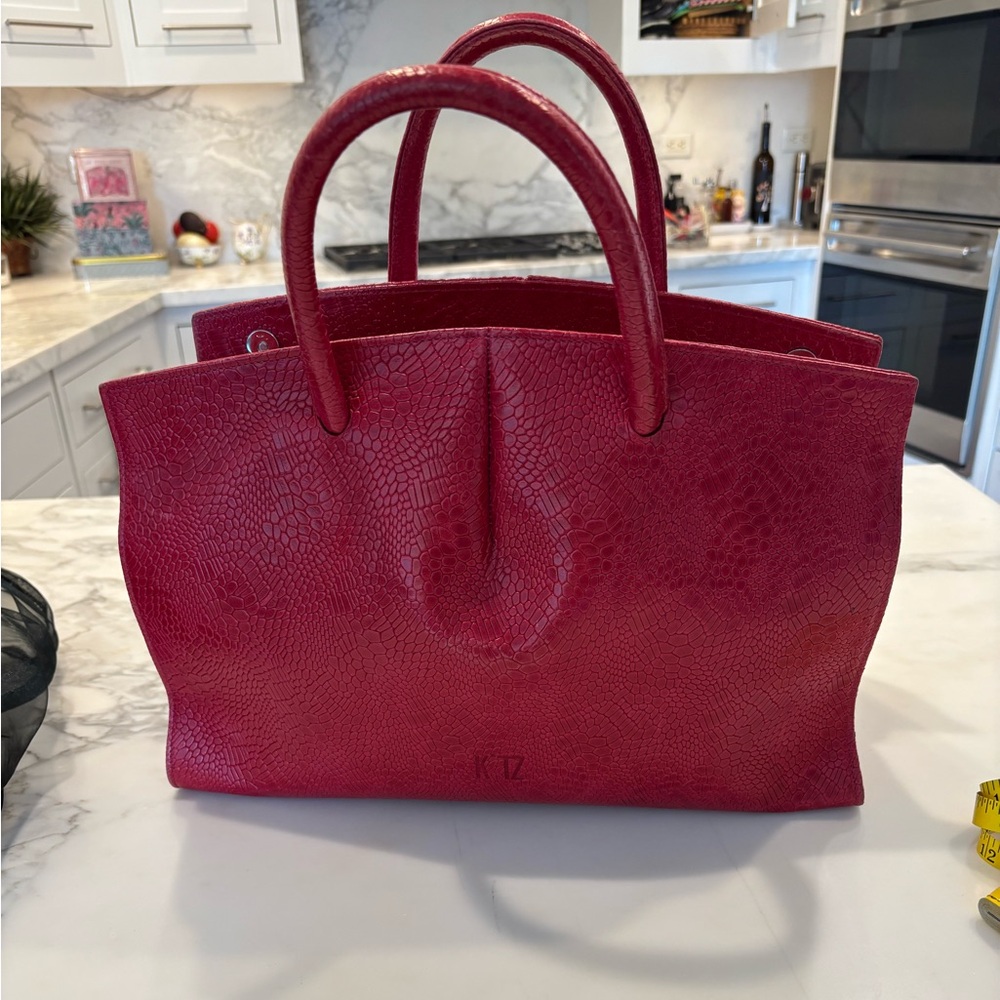 Custom leather satchel made in Vienna, Austria. - Picture 5 of 16